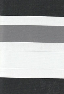 Открытые рулонные шторы день-ночь Салерно, серый 2002 купить в Климовске с доставкой